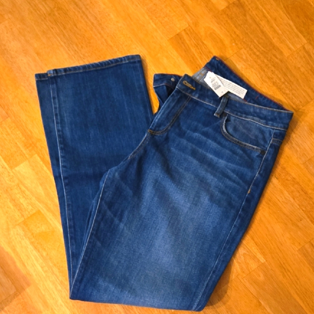 NWT Talbots SIGNATURE Blue Denim Jeans size 16/33